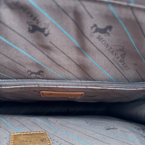 Montana West Bandana Rhinstone "Howdy" Conceal Carry Tote Bag Pink Western NWT - Picture 6 of 16